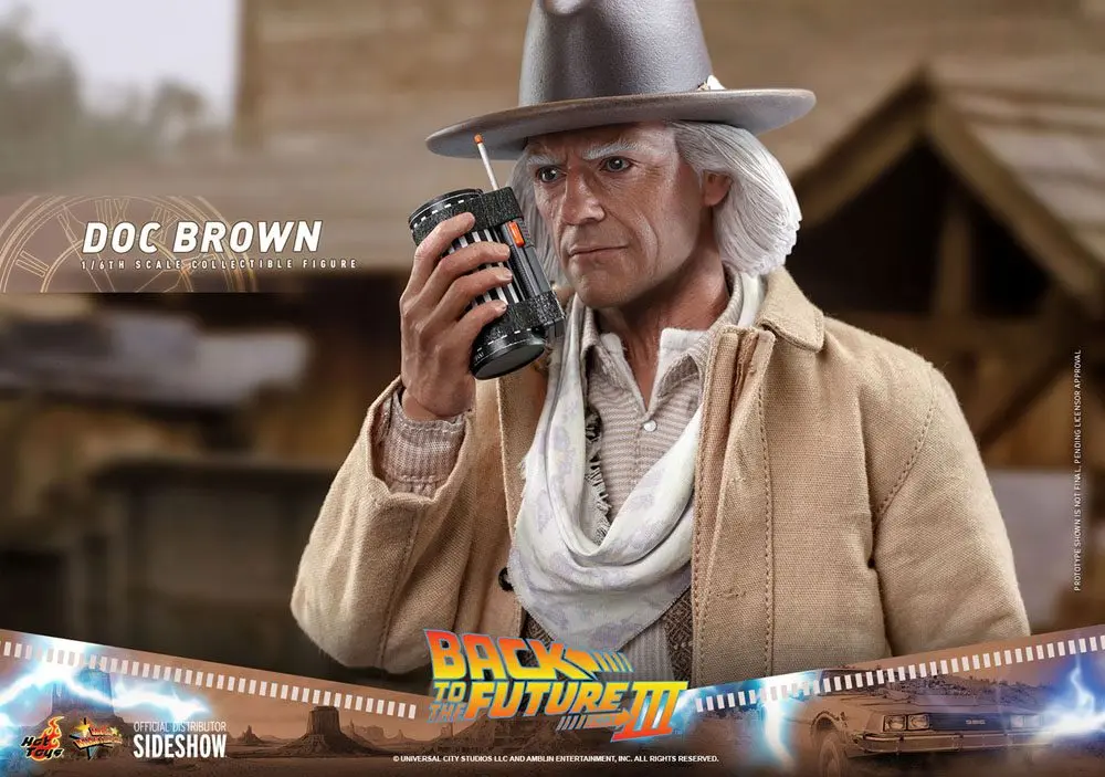 Back To The Future III Movie Masterpiece Akcijska figura 1/6 Doc Brown 32 cm fotografija izdelka