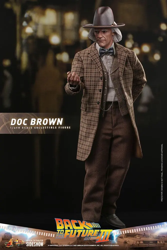 Back To The Future III Movie Masterpiece Akcijska figura 1/6 Doc Brown 32 cm fotografija izdelka