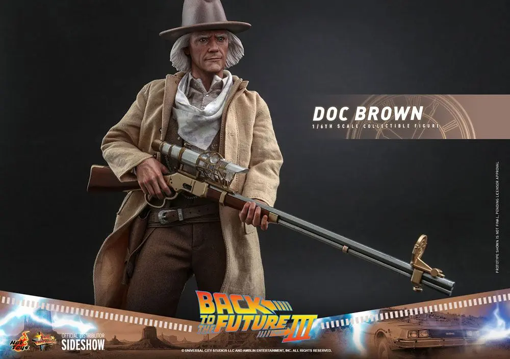 Back To The Future III Movie Masterpiece Akcijska figura 1/6 Doc Brown 32 cm fotografija izdelka