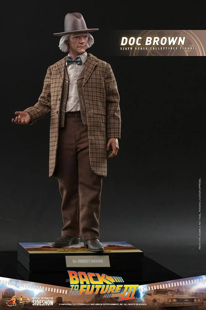 Back To The Future III Movie Masterpiece Akcijska figura 1/6 Doc Brown 32 cm fotografija izdelka