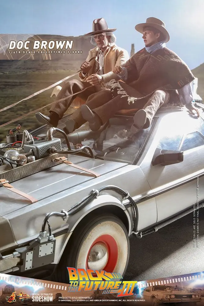 Back To The Future III Movie Masterpiece Akcijska figura 1/6 Doc Brown 32 cm fotografija izdelka