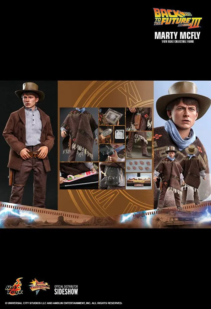 Back To The Future III Movie Masterpiece Akcijska figura 1/6 Marty McFly 28 cm fotografija izdelka