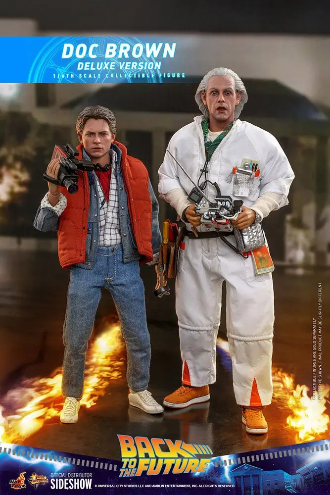 Back To The Future Movie Masterpiece akcijska figura 1/6 Doc Brown (Deluxe verzija) 30 cm fotografija izdelka