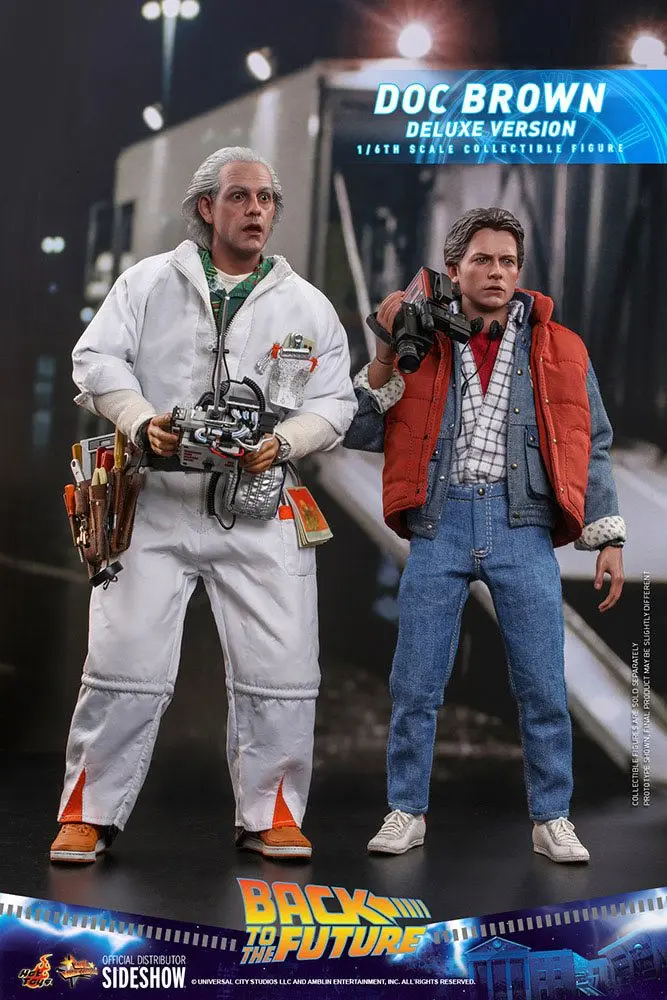 Back To The Future Movie Masterpiece akcijska figura 1/6 Doc Brown (Deluxe verzija) 30 cm fotografija izdelka