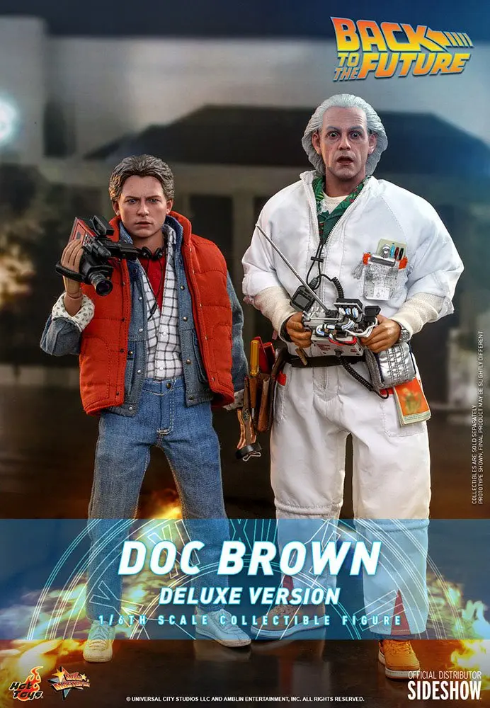 Back To The Future Movie Masterpiece akcijska figura 1/6 Doc Brown (Deluxe verzija) 30 cm fotografija izdelka