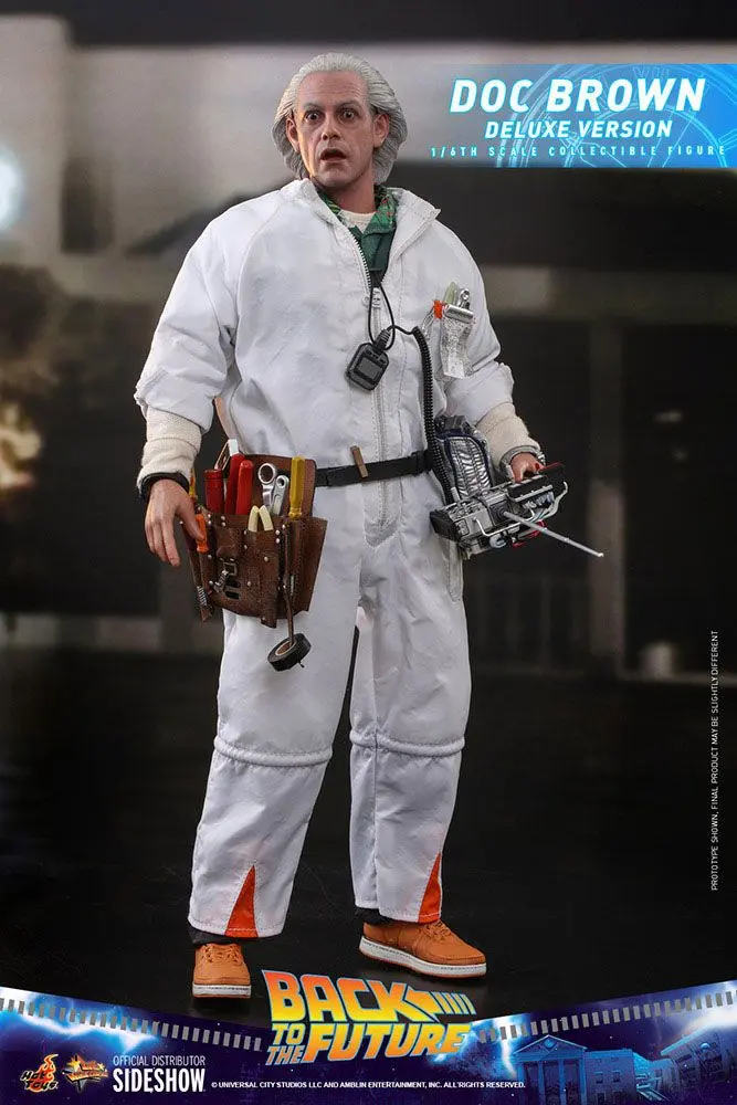 Back To The Future Movie Masterpiece akcijska figura 1/6 Doc Brown (Deluxe verzija) 30 cm fotografija izdelka