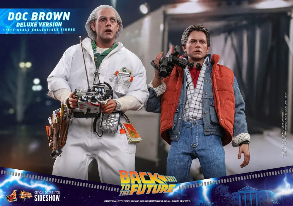 Back To The Future Movie Masterpiece akcijska figura 1/6 Doc Brown (Deluxe verzija) 30 cm fotografija izdelka