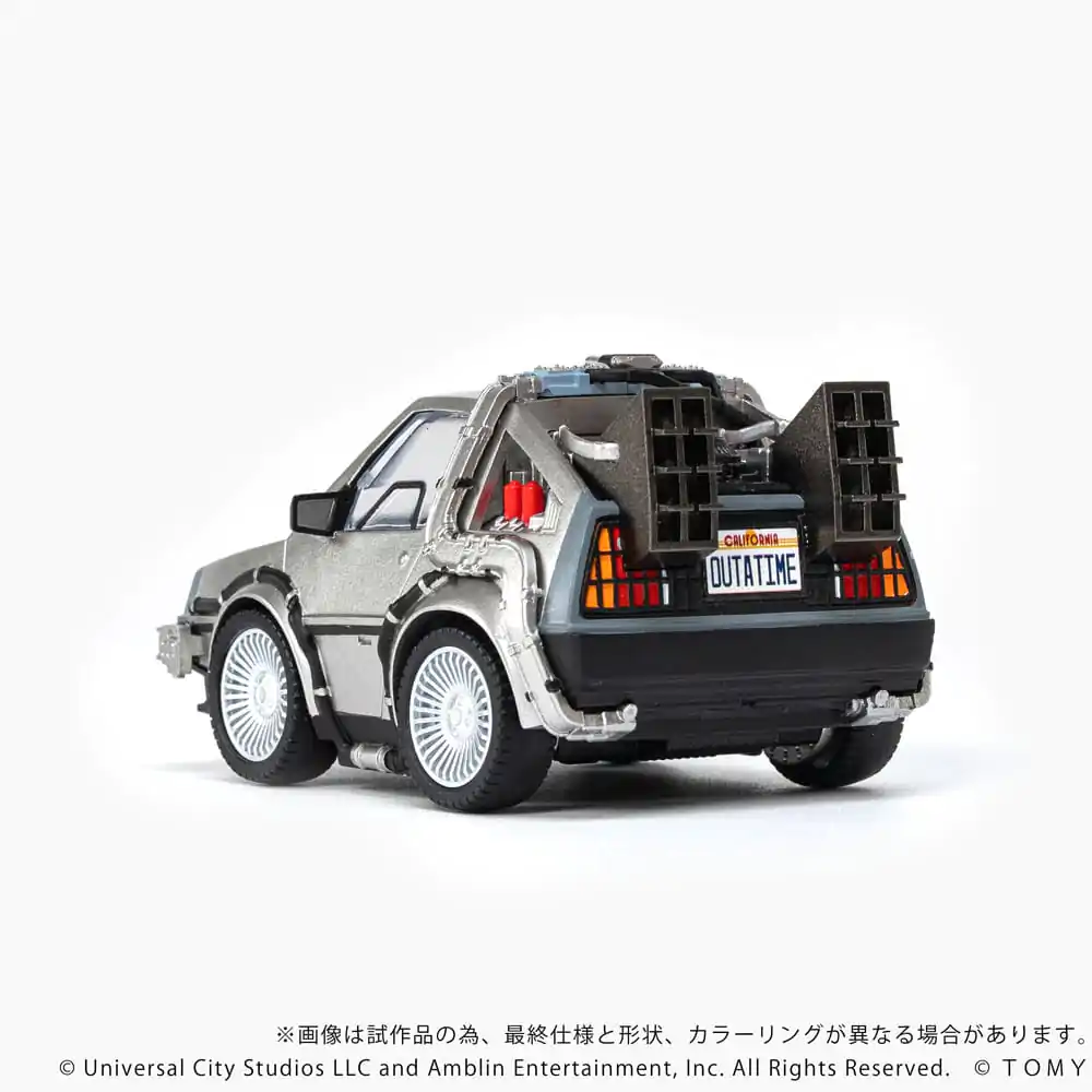 Back to the Future Q-Village Vozilo z mini figurami Časovni stroj 9 cm fotografija izdelka