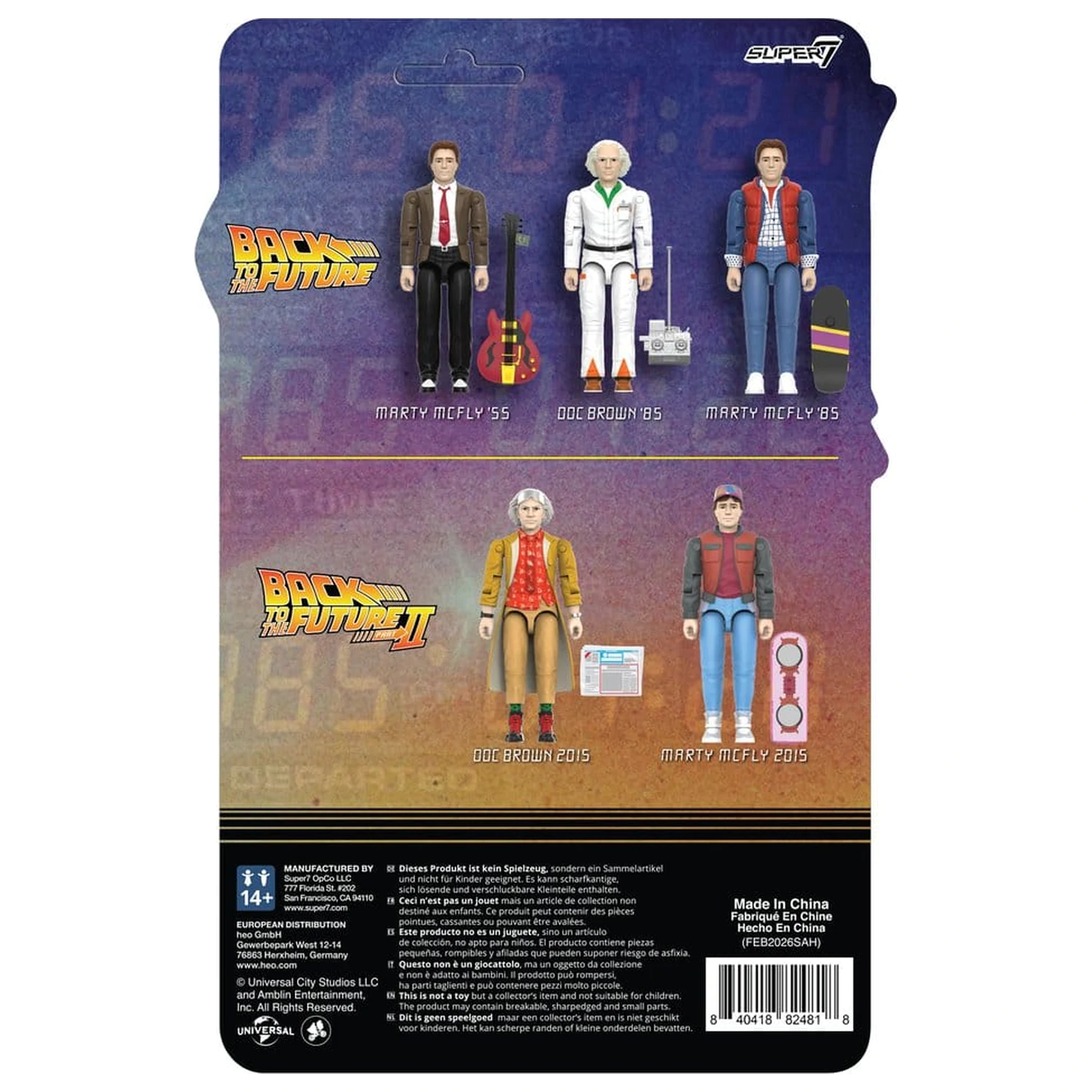 Back to the Future ReAction+ akcijska figura Val 02 Dr. Emmett Brown (2015) fotografija izdelka