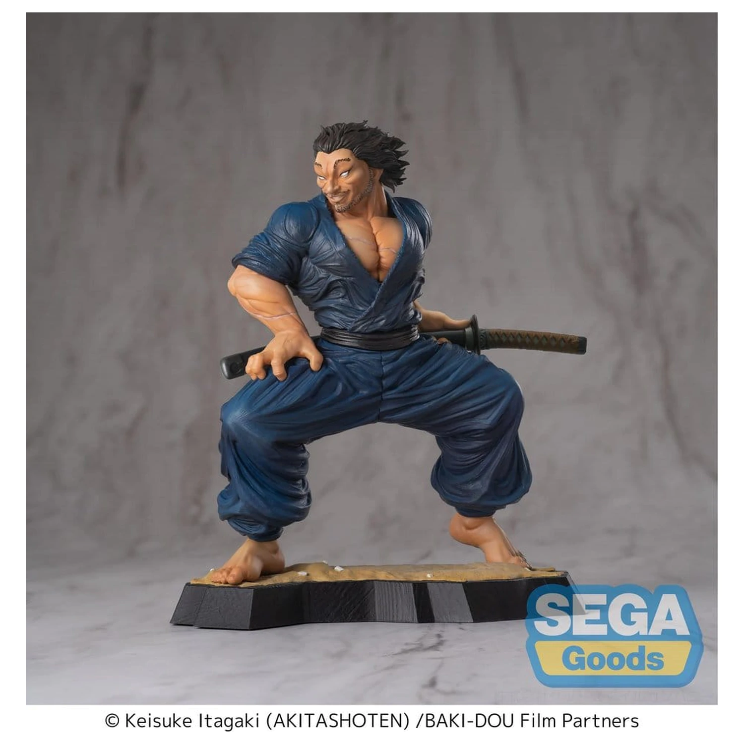 Baki-Dou Luminasta PVC figura Musashi Miyamoto 17 cm fotografija izdelka