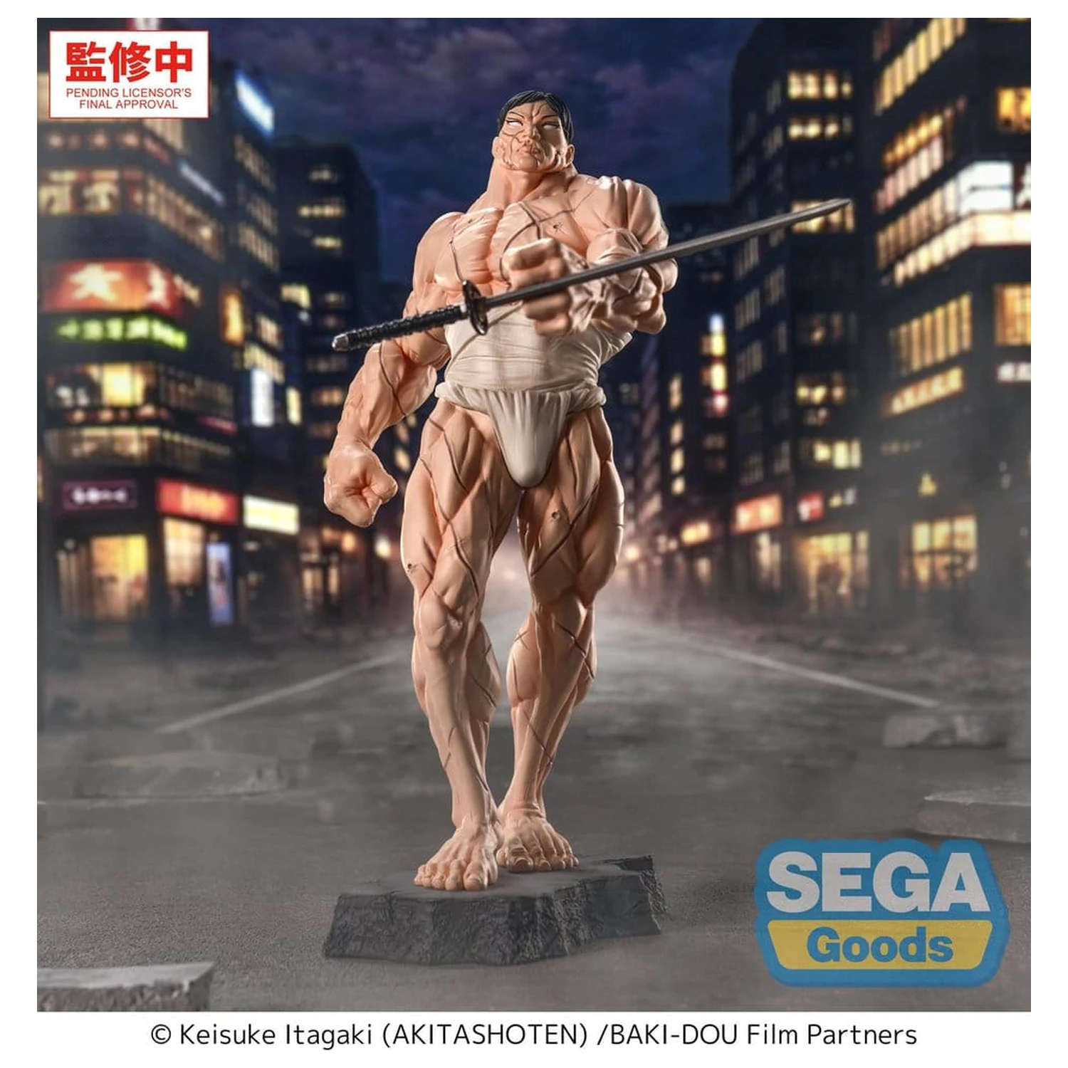 Baki-Dou Luminasta PVC figura Kaoru Hanayama 23 cm fotografija izdelka