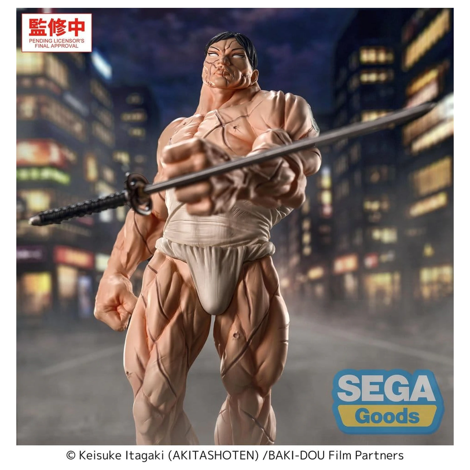 Baki-Dou Luminasta PVC figura Kaoru Hanayama 23 cm fotografija izdelka