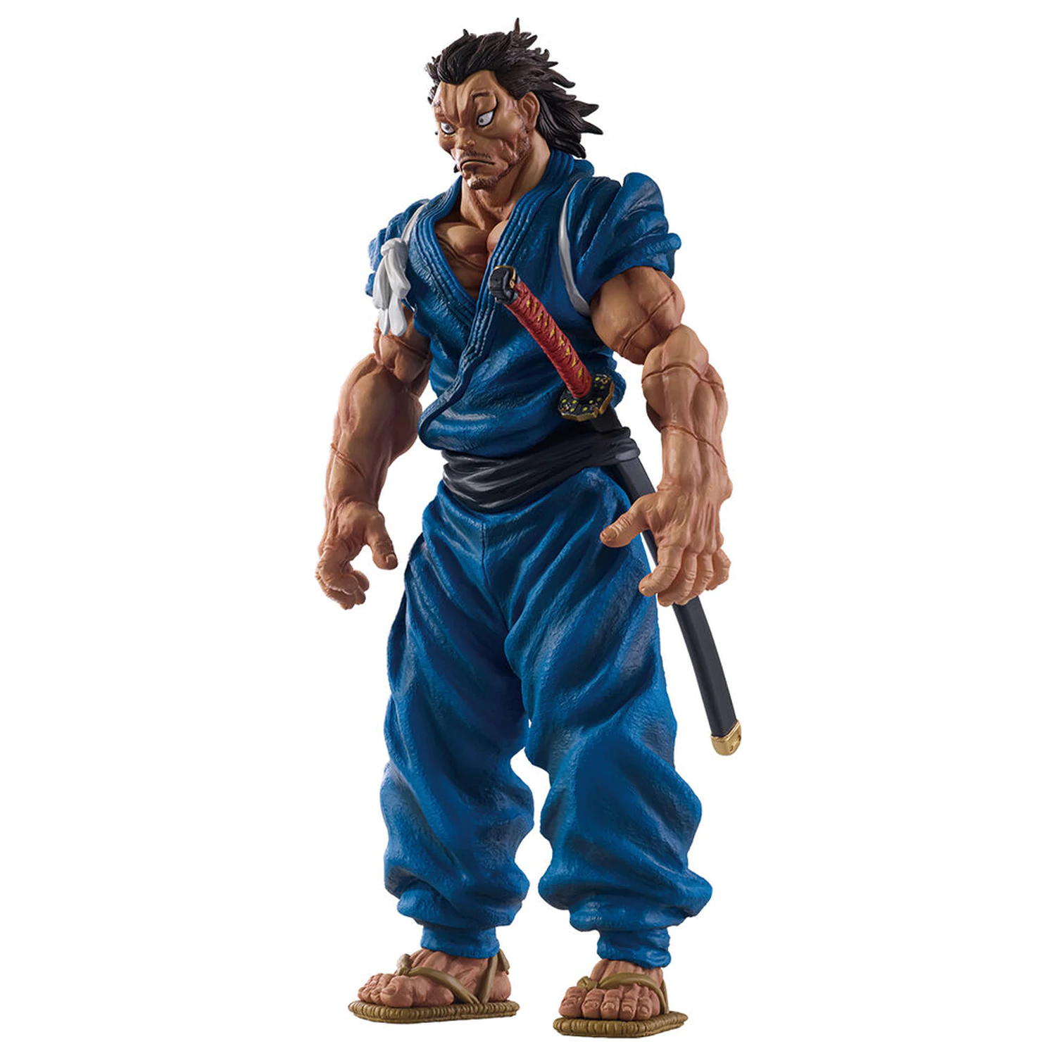 Baki Giant Heartbeat Musashi Miyamoto Ichibansho figura 26 cm fotografija izdelka