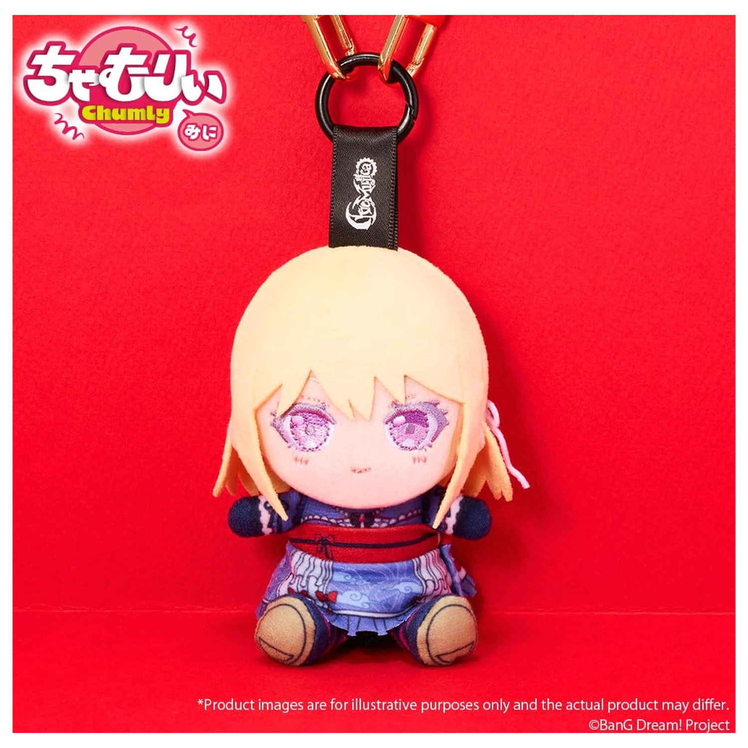 BanG Dream! Chamuri mini plišasti obesek za ključe Ave Mujica Senbi Toryo Ver. Doloris 10 cm fotografija izdelka