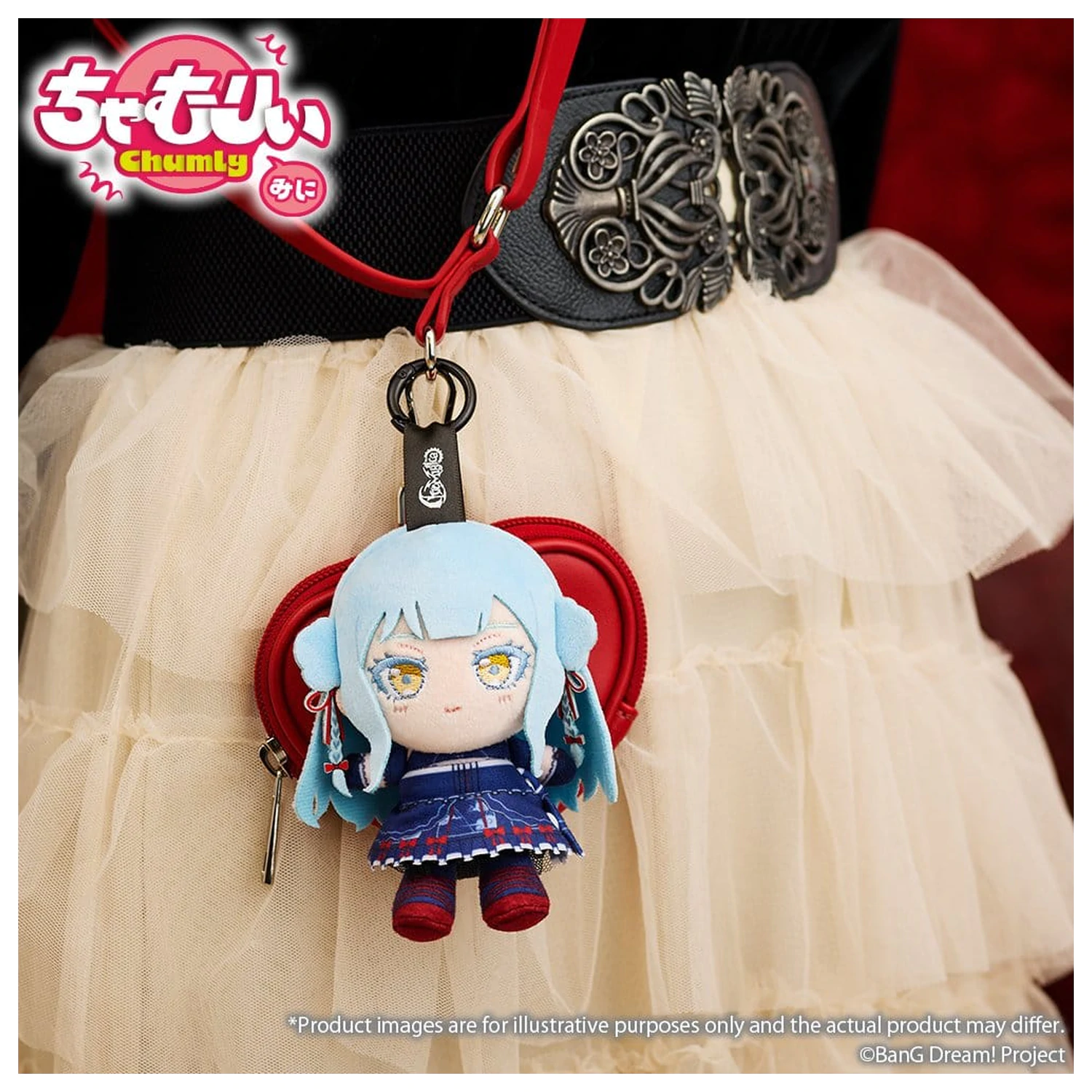 BanG Dream! Chamuri mini plišasti obesek za ključe Ave Mujica Senbi Toryo Ver. Doloris 10 cm fotografija izdelka