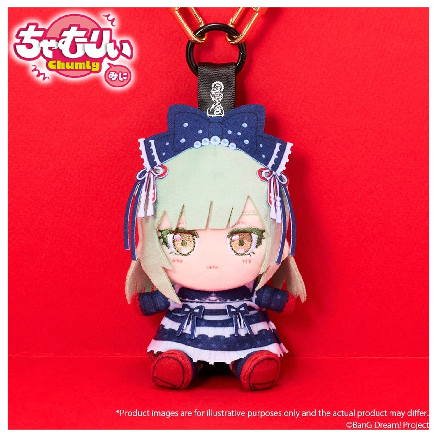BanG Dream! Chamuri Mini plišasti obesek za ključe Ave Mujica Senbi Toryo Ver. Mortis 10 cm fotografija izdelka