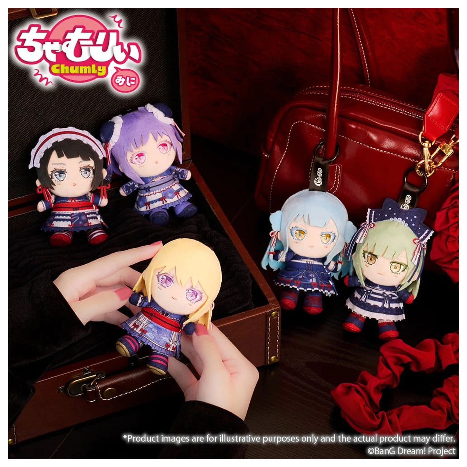 BanG Dream! Chamuri Mini plišasti obesek za ključe Ave Mujica Senbi Toryo Ver. Oblivionis 10 cm fotografija izdelka