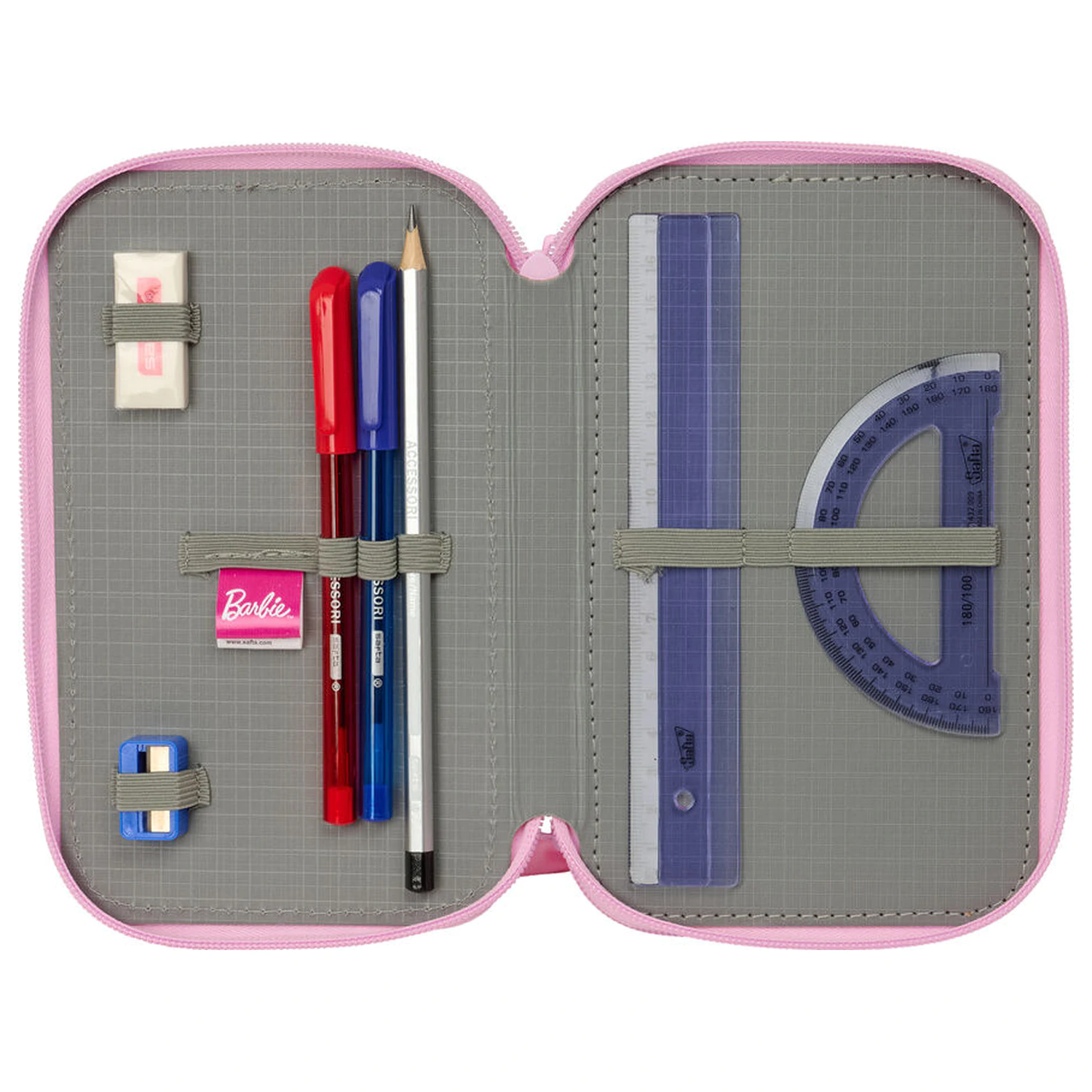 Barbie Ballet trojni etui za svinčnike 37 kosov fotografija izdelka