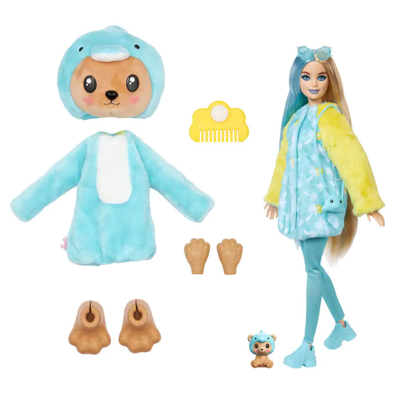 Barbie Chelsea Cutie Reveal serija kostumi punčka delfin medvedek fotografija izdelka