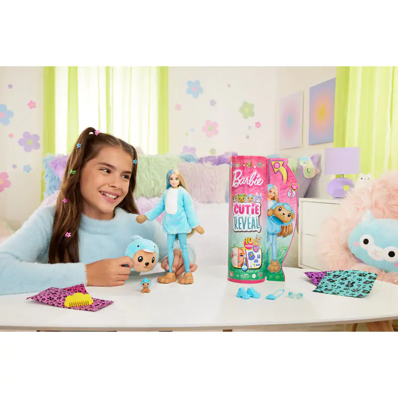 Barbie Chelsea Cutie Reveal serija kostumi punčka delfin medvedek fotografija izdelka