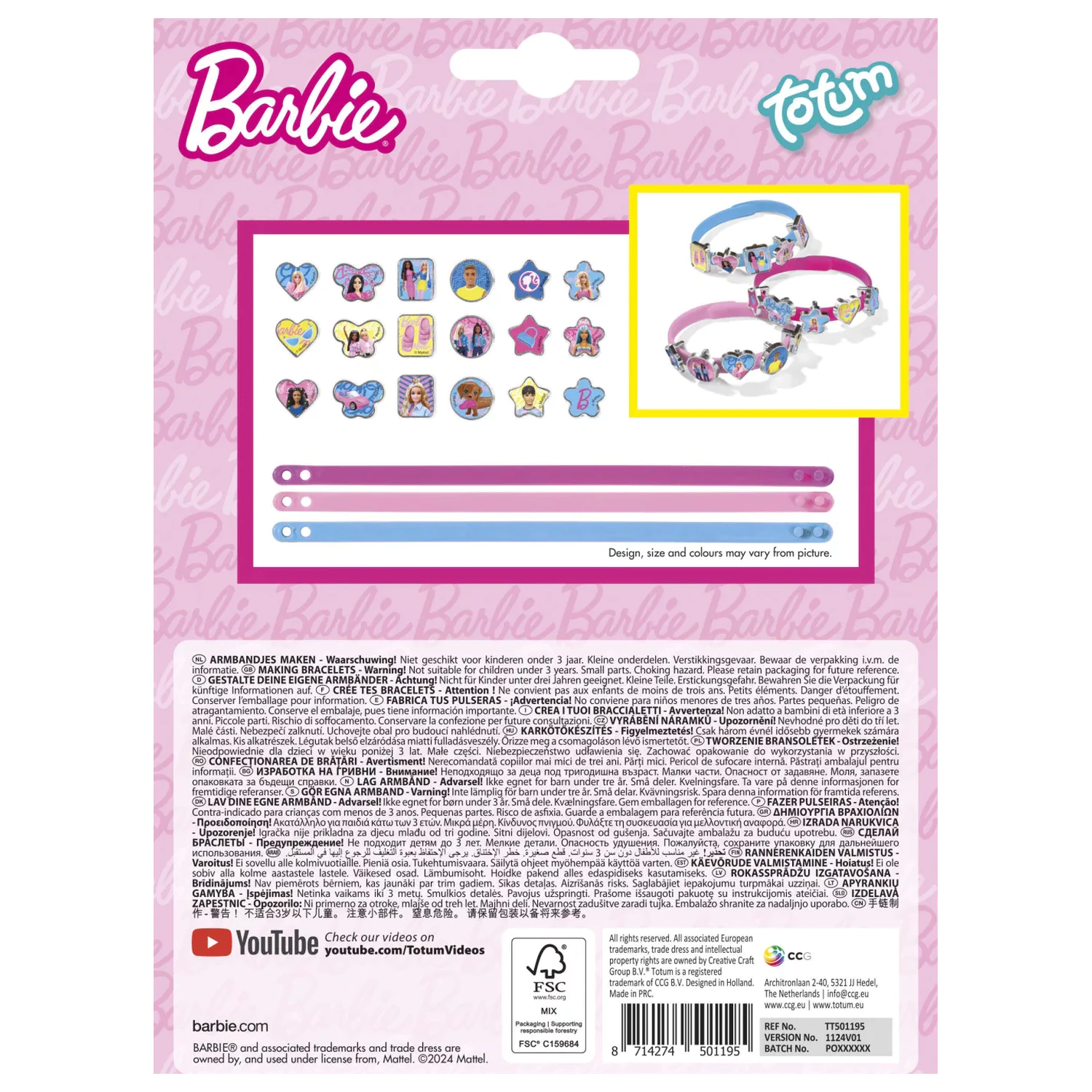 Barbie Cool komplet za izdelavo zapestnic fotografija izdelka