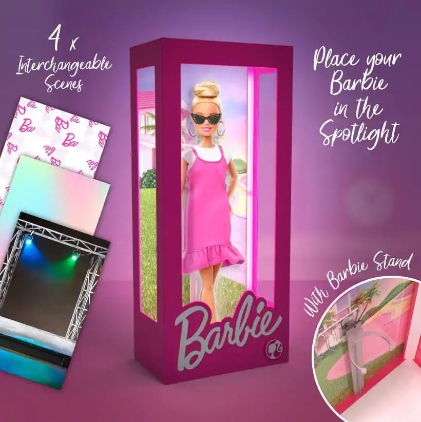 Vitrinska omarica za punčko Barbie z lučko fotografija izdelka