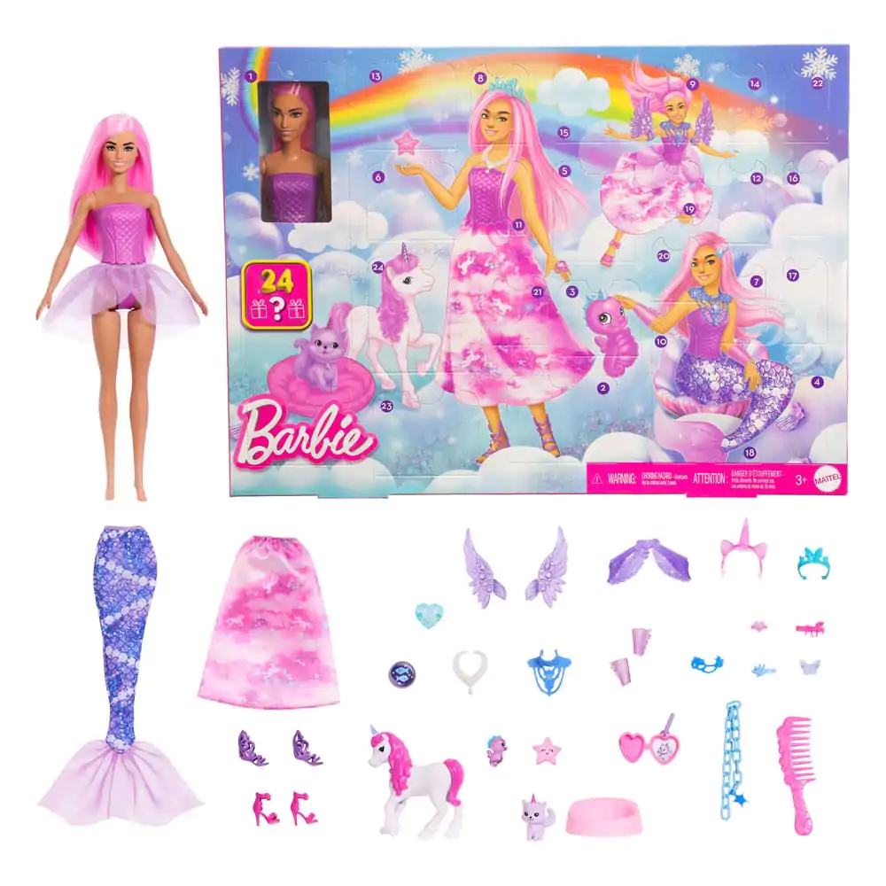 Barbie adventni koledar s punčko Fantasy fotografija izdelka