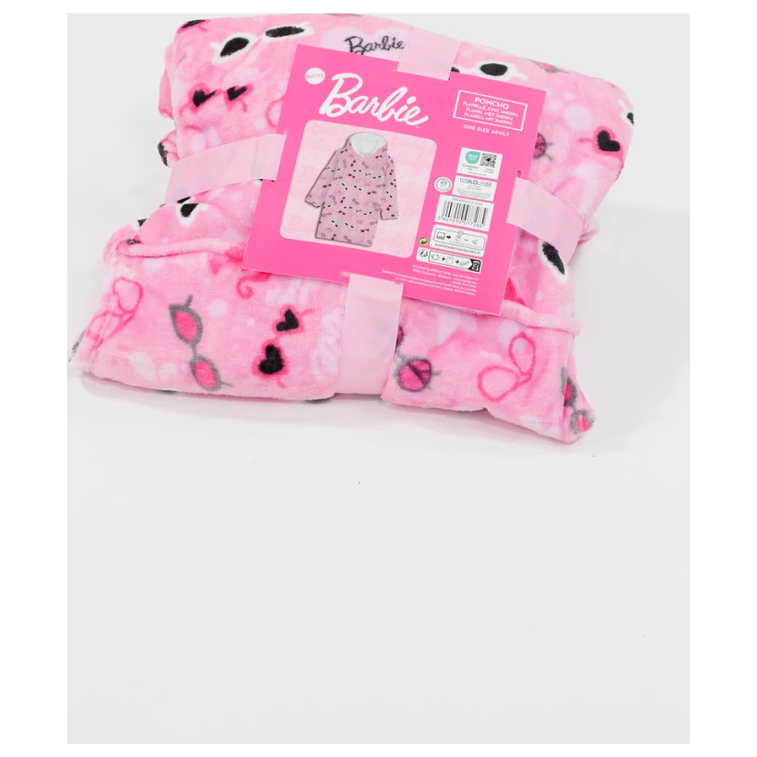 Barbie očala odeja pončo iz pliša in flisa za odrasle fotografija izdelka