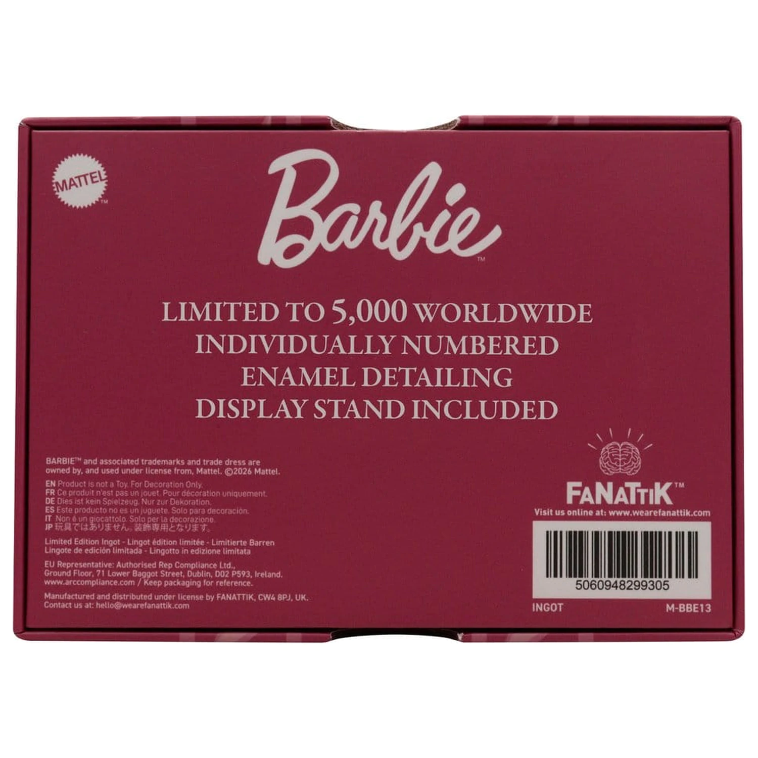 Barbie Ingot Hrestač Omejena izdaja fotografija izdelka