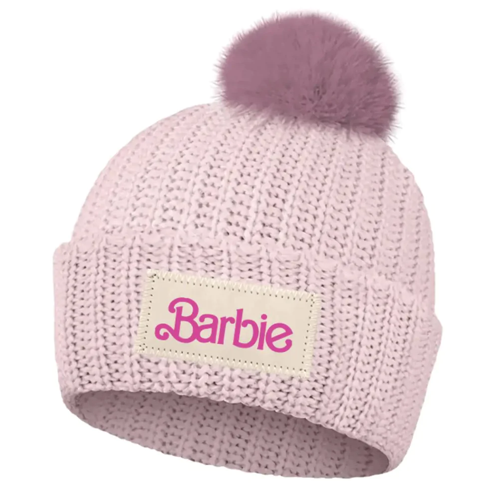 Barbie Logo Pompom pletena kapa 56/58 cm fotografija izdelka