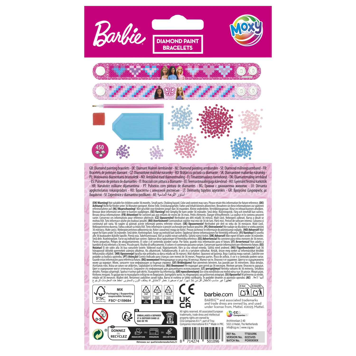 Barbie Moxy Diamond Dot Set zapestnic 2-delni fotografija izdelka