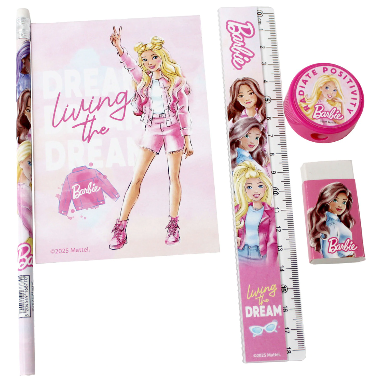 Barbie Paints Set pisarniškega materiala, 5 kosov fotografija izdelka