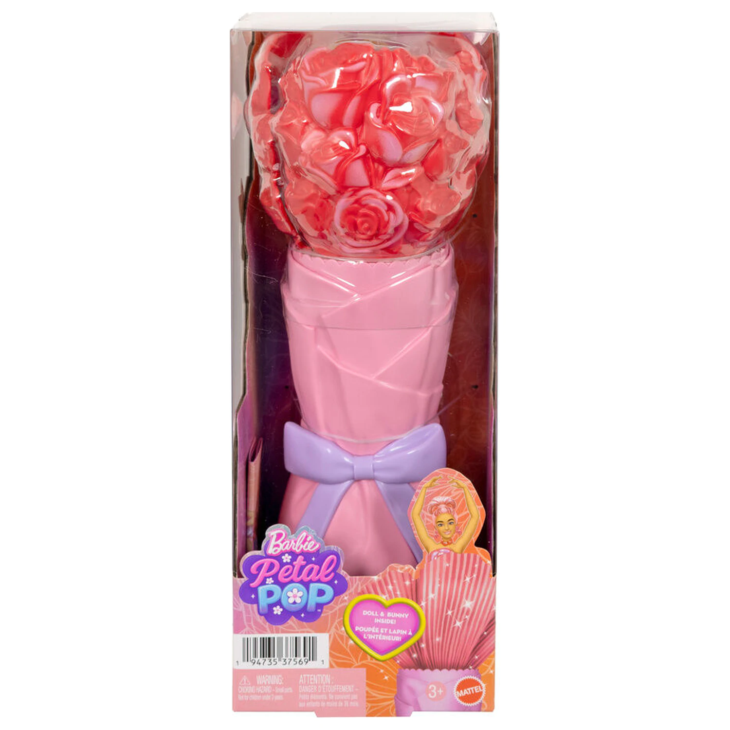 Barbie Petal Pop Rdeča roza punčka fotografija izdelka