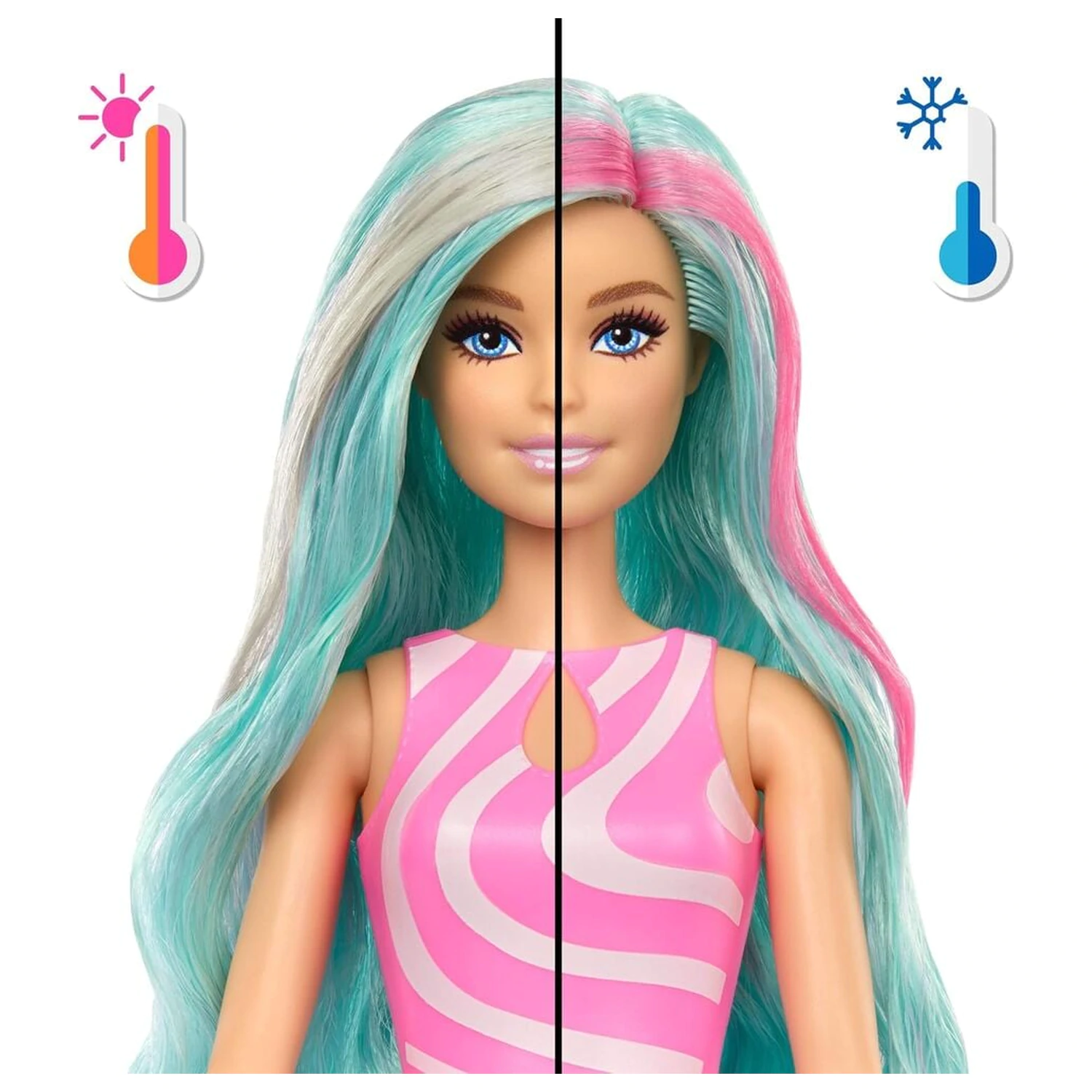 Barbie Pop Reveal Sea Breeze Blue skodelica punčka fotografija izdelka