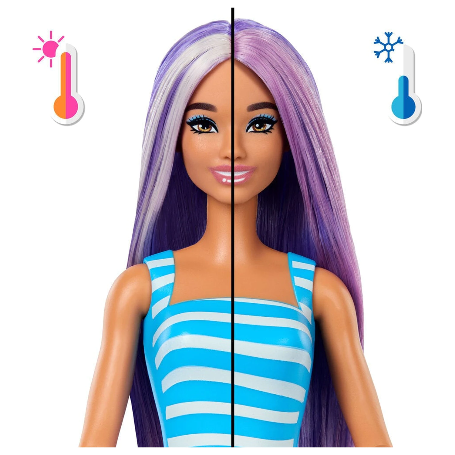Barbie Pop Reveal Sea Breeze Purple lutka fotografija izdelka