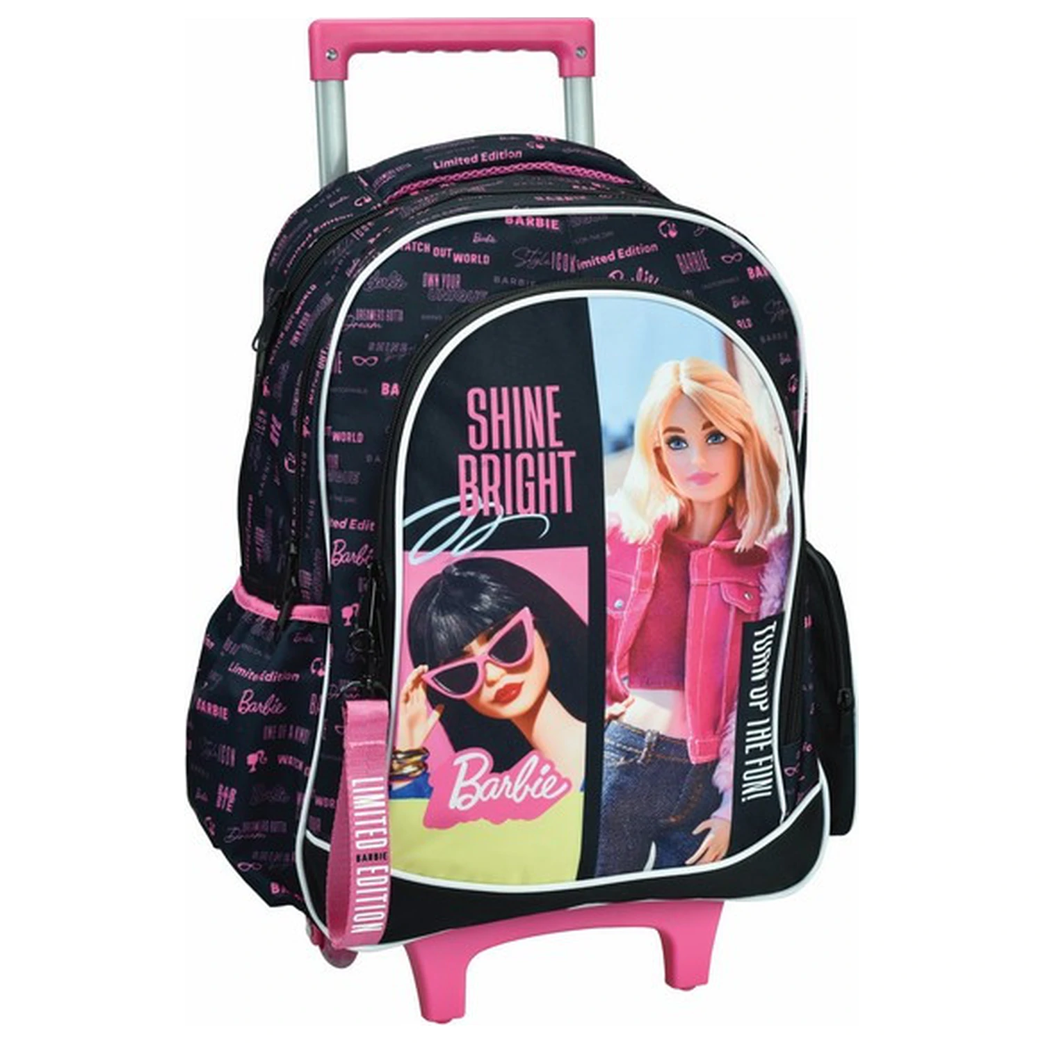 Barbie Shine Bright šolska torba na kolesih, torba 46 cm fotografija izdelka
