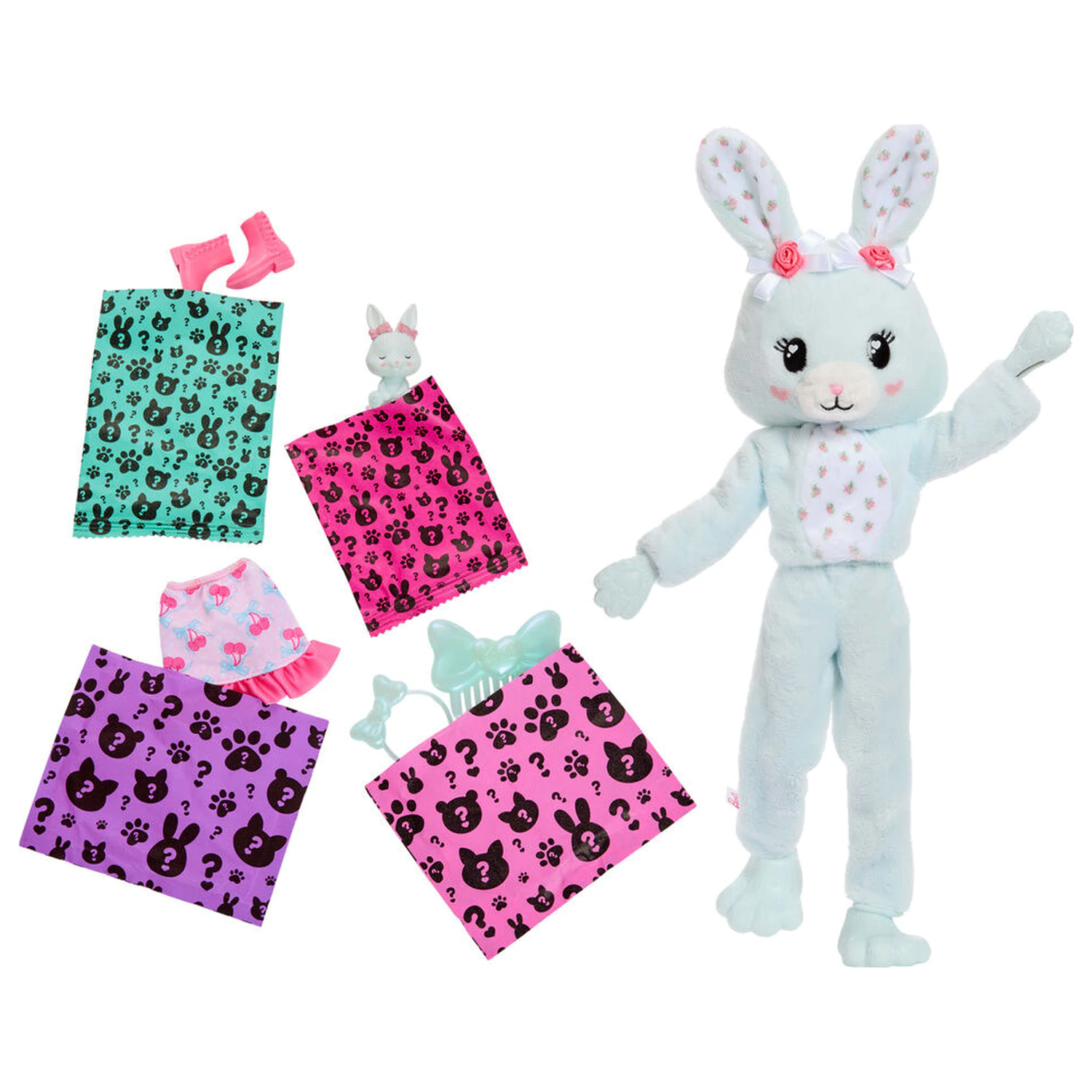 Barbie Sweet Ties Cutie Reveal Mint Bunny lutka fotografija izdelka