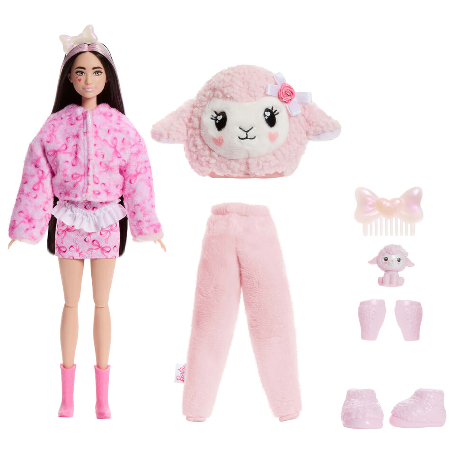 Barbie Sweet Ties Cutie Reveal Roza Ovca punčka fotografija izdelka