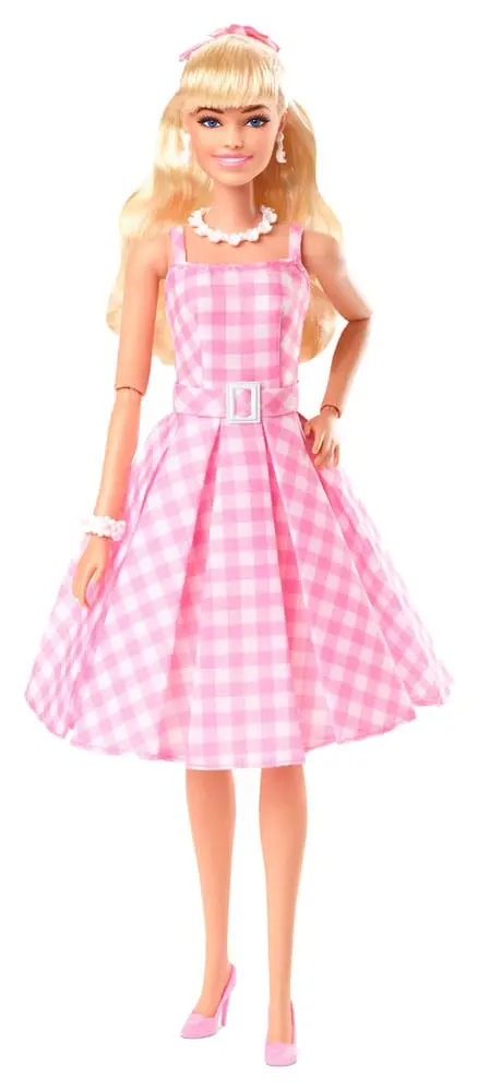 Barbie The Movie Doll Barbie v roza obleki Gingham [POŠKODOVANO PAKIRANJE] fotografija izdelka