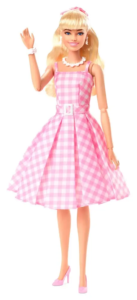 Barbie The Movie Doll Barbie v roza obleki Gingham [POŠKODOVANO PAKIRANJE] fotografija izdelka