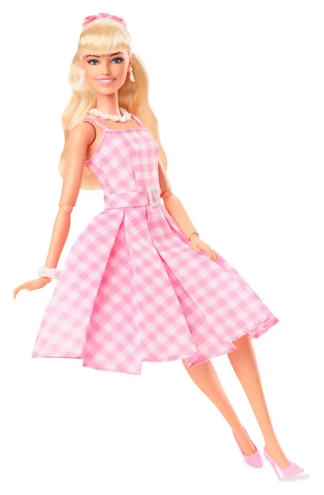 Barbie The Movie Doll Barbie v roza obleki Gingham [POŠKODOVANO PAKIRANJE] fotografija izdelka