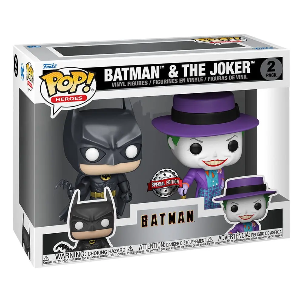 Batman (1989) POP! Heroes Vinilne Figure Set 2 Figurici Batman & The Joker 9 cm fotografija izdelka