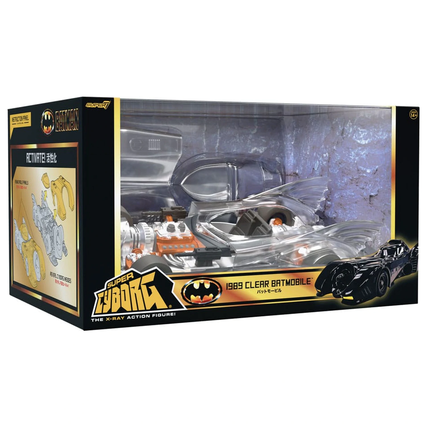 Batman 1989 Super Cyborg Vozilo Batmobile 1989 (Prosojno) 35 cm fotografija izdelka