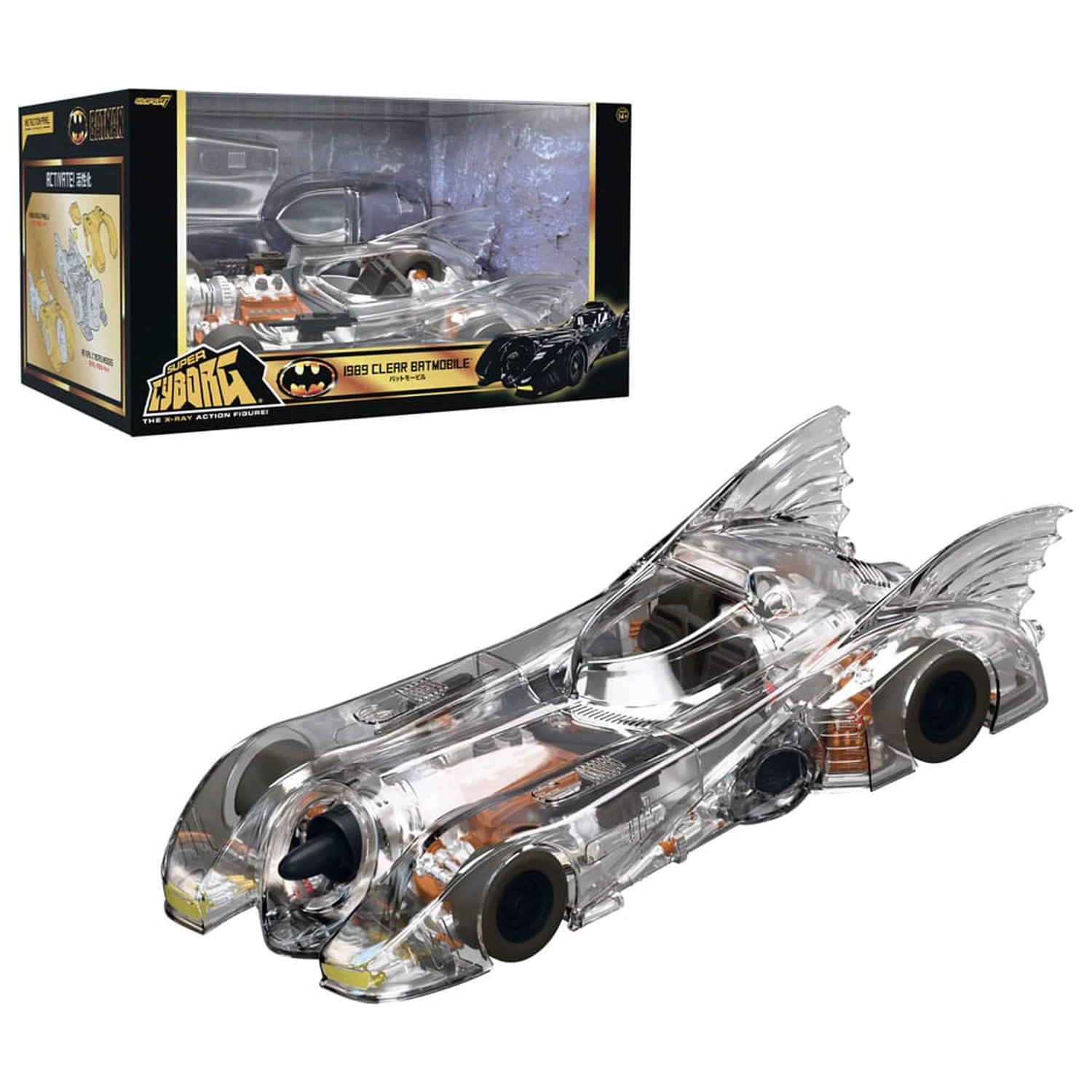 Batman 1989 Super Cyborg Vozilo Batmobile 1989 (Prosojno) 35 cm fotografija izdelka