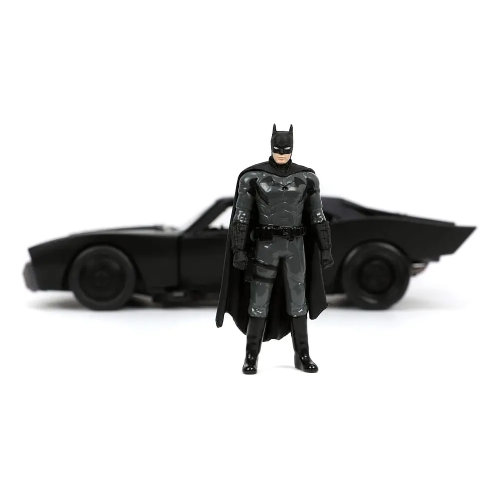 Batman 2022 Hollywood Rides Diecast Model 1/24 2022 Batmobile z figuro fotografija izdelka