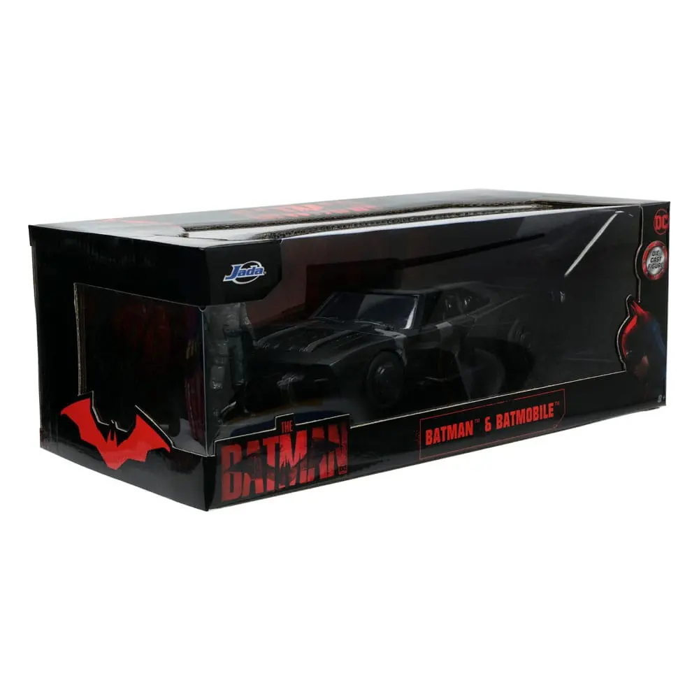 Batman 2022 Hollywood Rides Diecast Model 1/24 2022 Batmobile z figuro fotografija izdelka