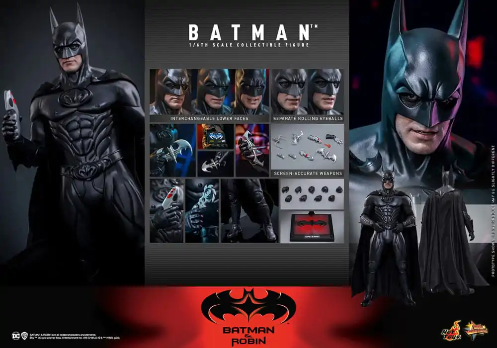 Batman & Robin Movie Masterpiece akcijska figura 1/6 Batman 30 cm fotografija izdelka