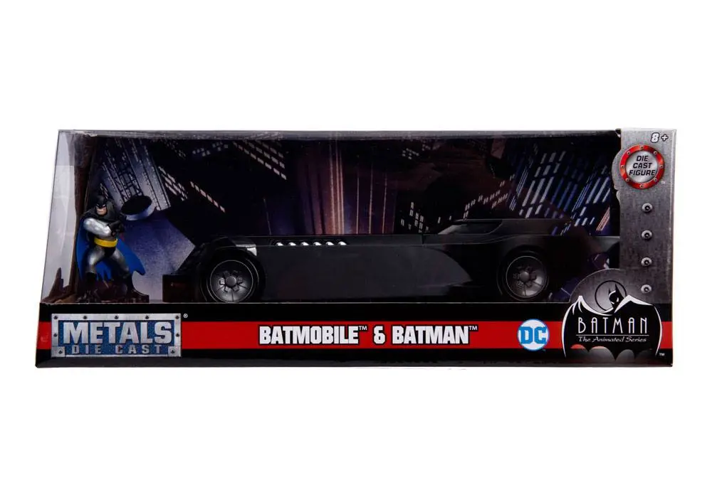 Batman Animated Series Kovinski liti model 1/24 Batmobile with figure fotografija izdelka