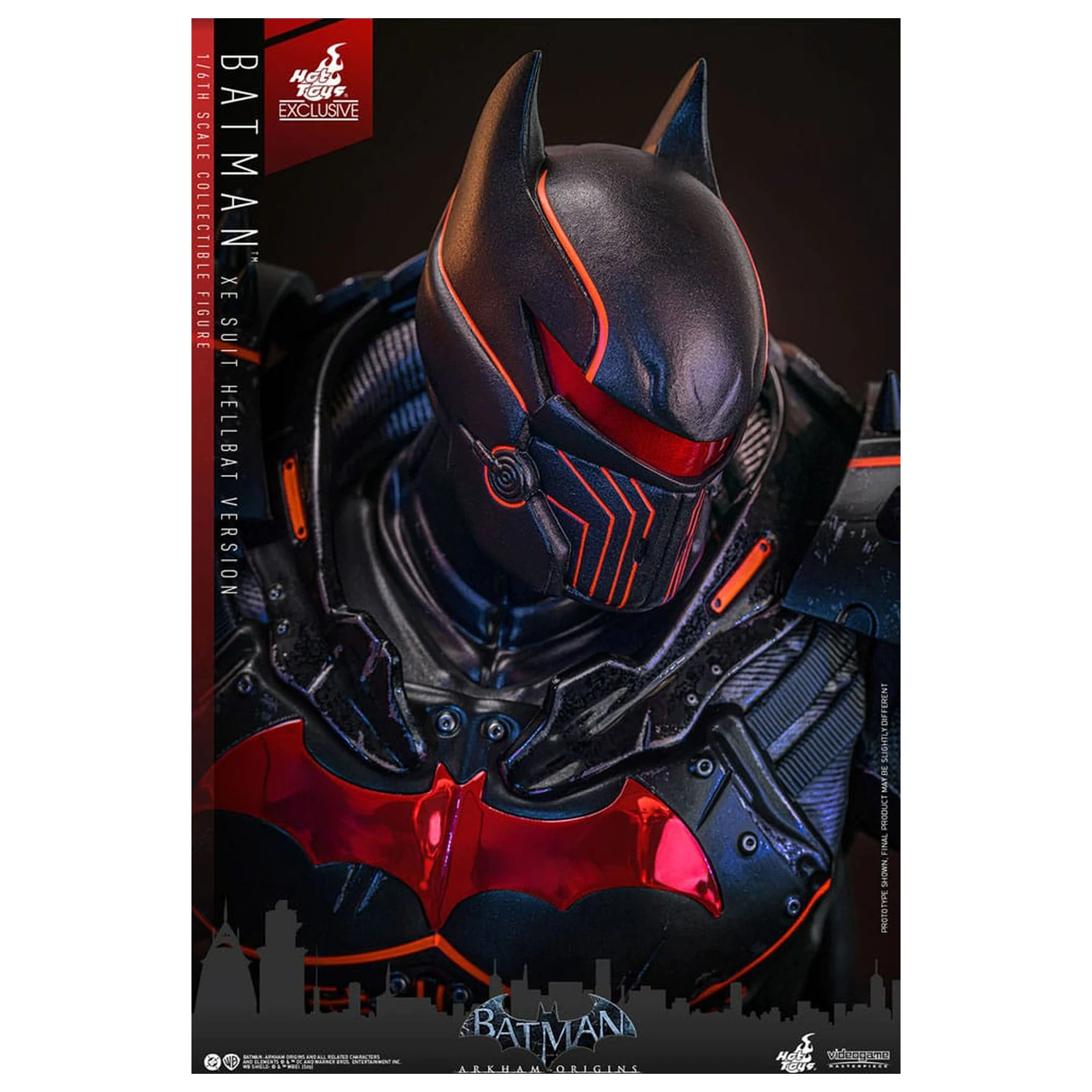 Batman Arkham Origins Videogame Masterpiece akcijska figura 1/6 XE Suit Hellbat Version 33 cm fotografija izdelka