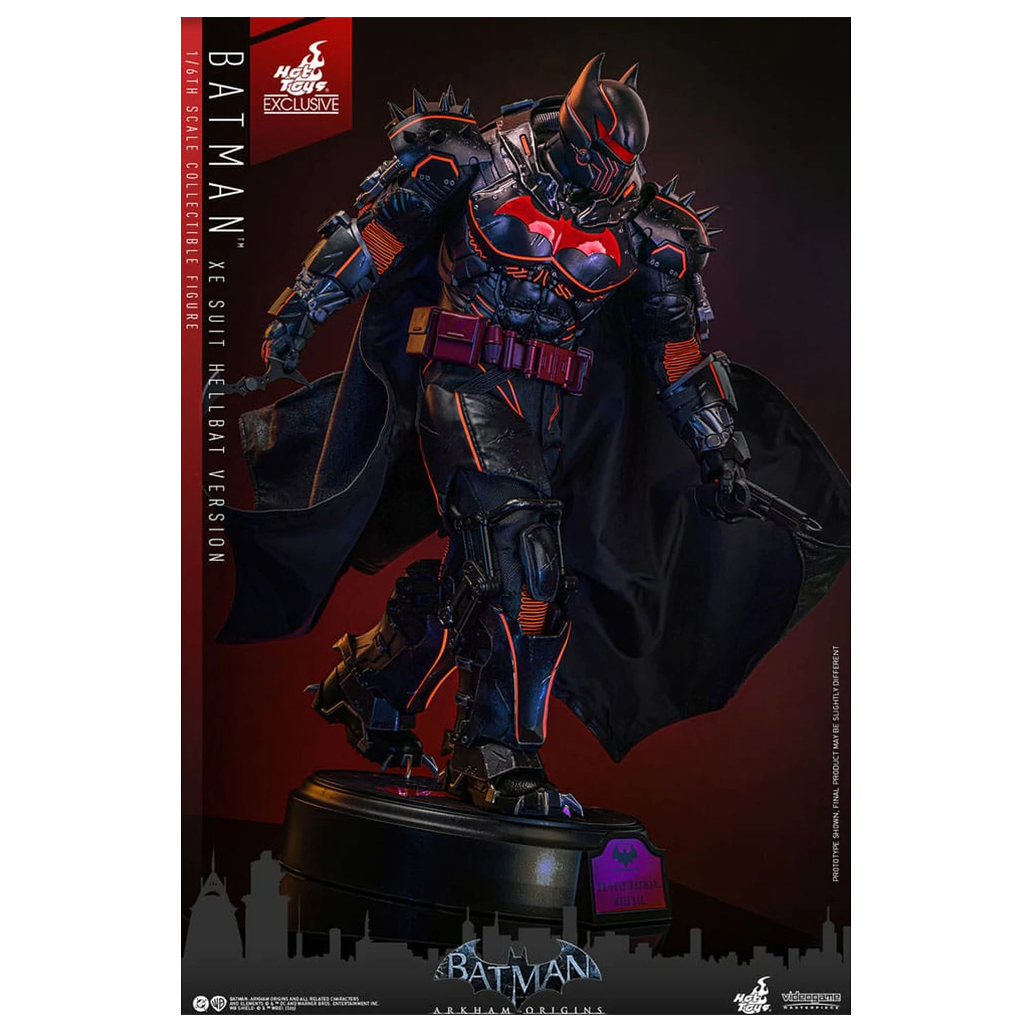 Batman Arkham Origins Videogame Masterpiece akcijska figura 1/6 XE Suit Hellbat Version 33 cm fotografija izdelka